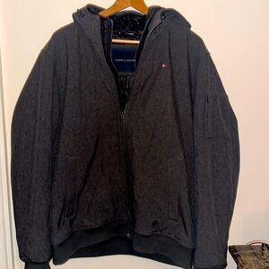 Like new Tommy Hilfiger fleece puffer jacket men’s